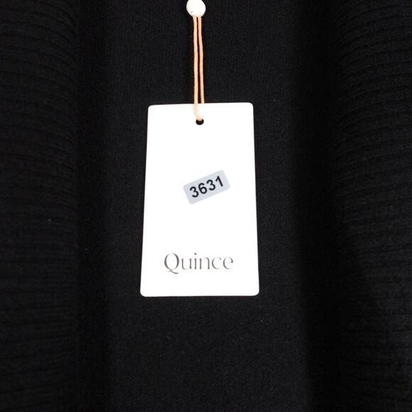 New Quince Black Mongolian Cashmere Open Cardigan Sweater Women’s XS 3631 - Picture 6 of 11